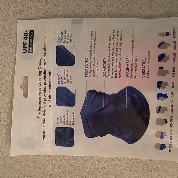 🆕️ Bespoke Face covering gaiter "tie dye" Youth - Picture 4 of 5